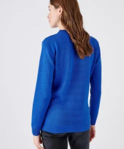 Pull col rond maille jersey
