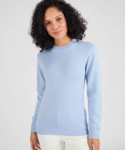 Pull col rond maille jersey