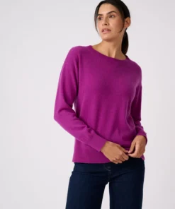 Pull col rond pur cachemire