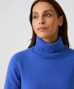 Pull col roulé pur cachemire