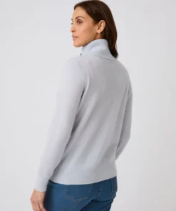 Pull col roulé pur cachemire