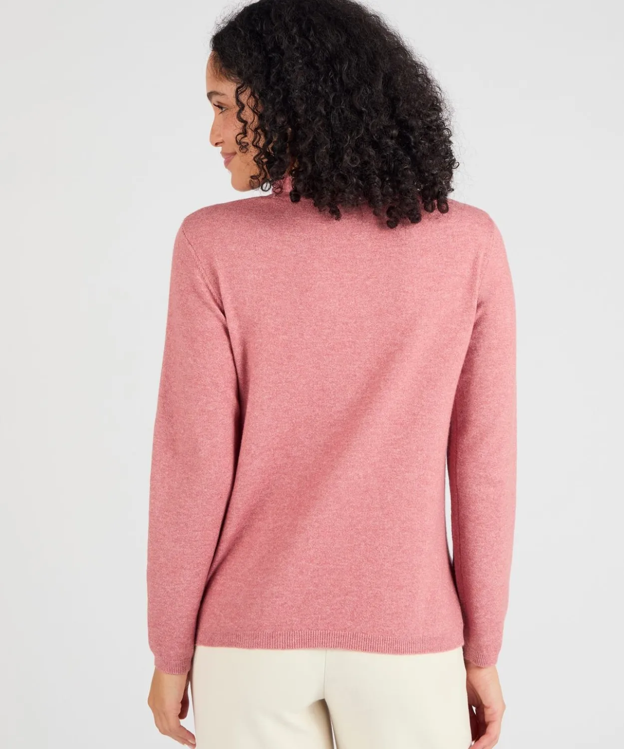 Pull col à volant mélange laine Thermolactyl