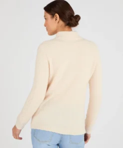 Pull col zippé mélange alpaga