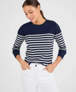 Pull côtelé uni ou rayé Thermolactyl