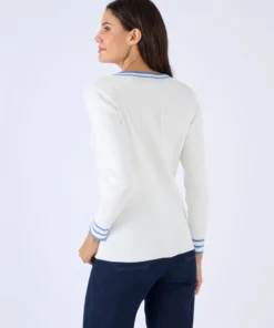 Pull côtes plates fantaisie