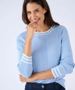Pull côtes plates fantaisie
