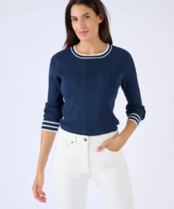 Pull côtes plates fantaisie