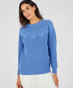Pull détails ajourés