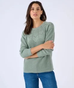 Pull détails ajourés