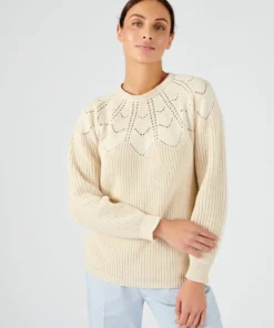 Pull détails ajourés