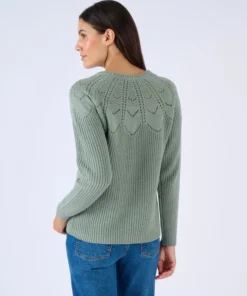 Pull détails ajourés