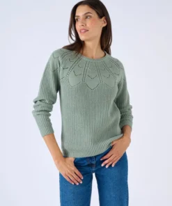Pull détails ajourés