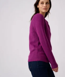 Pull fantaisie côtelée