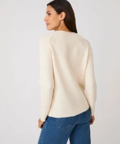 Pull fantaisie côtelée