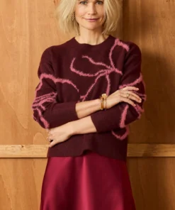 Pull fils poilus fantaisie