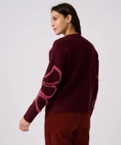Pull fils poilus fantaisie