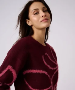 Pull fils poilus fantaisie