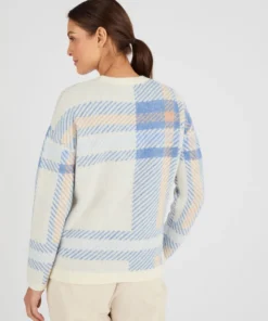 Pull jacquard à carreaux Thermolactyl
