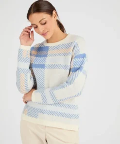 Pull jacquard à carreaux Thermolactyl