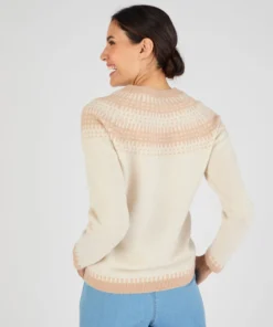 Pull jacquard et fils brillants Thermolactyl