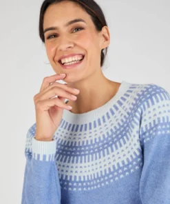 Pull jacquard et fils brillants Thermolactyl