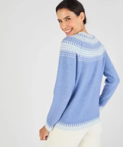 Pull jacquard et fils brillants Thermolactyl