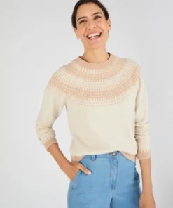 Pull jacquard et fils brillants Thermolactyl