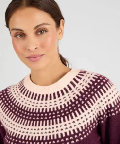 Pull jacquard et fils brillants Thermolactyl