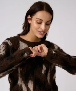 Pull jacquard motif animalier Thermolactyl