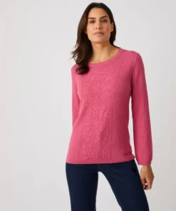 Pull jeu de maille fantaisie