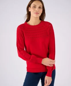 Pull jeu de maille fantaisie