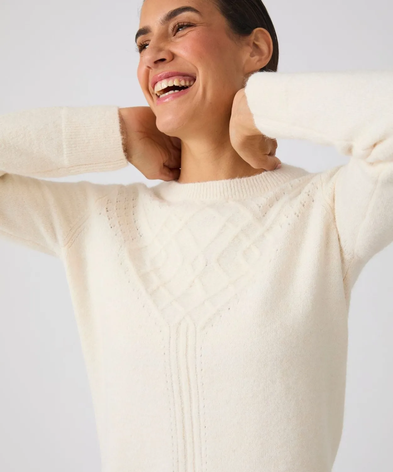 Pull jeu de maille fantaisie Thermolactyl