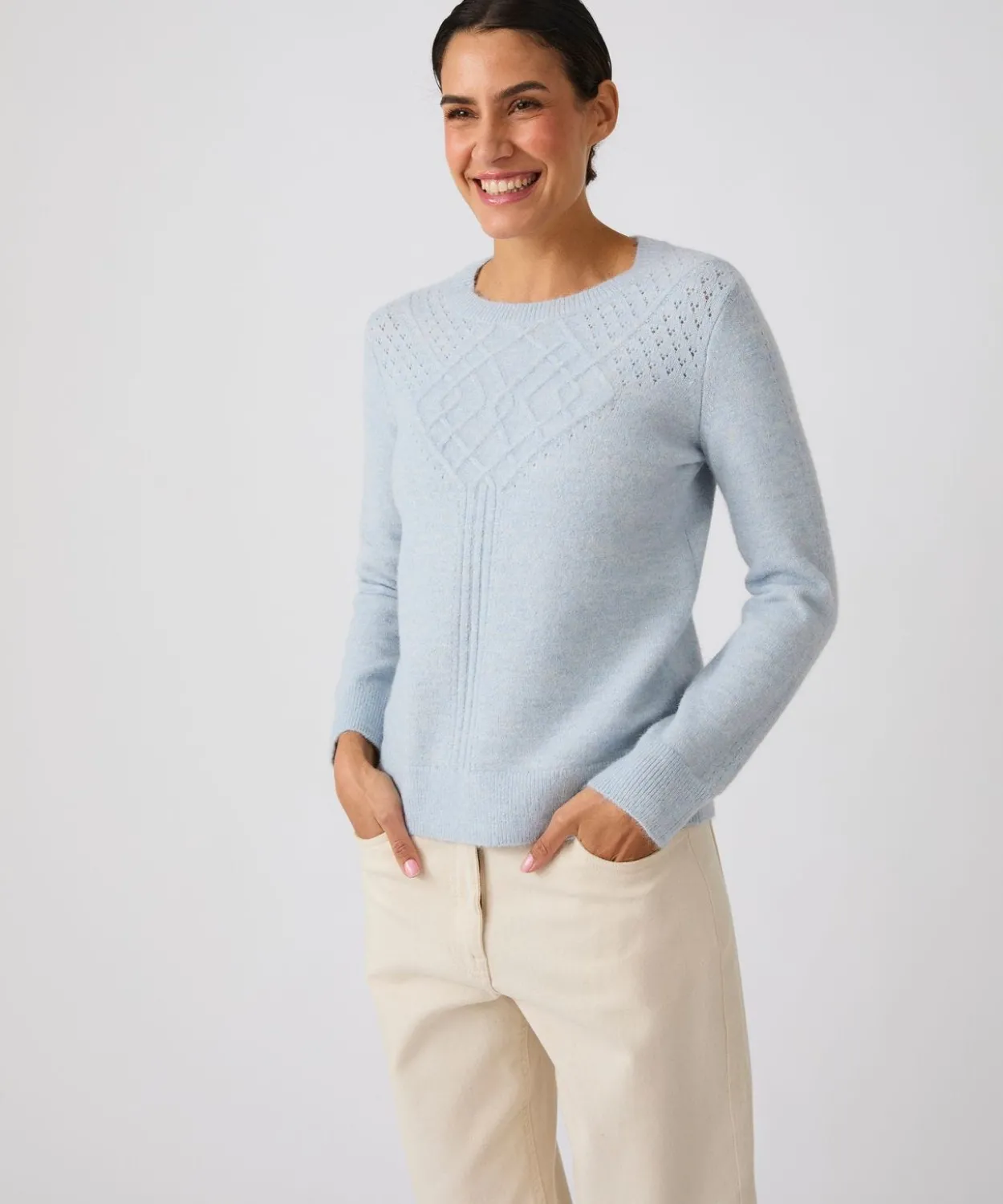 Pull jeu de maille fantaisie Thermolactyl