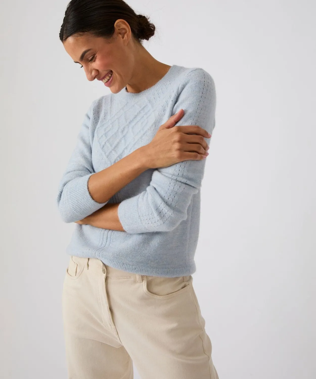 Pull jeu de maille fantaisie Thermolactyl