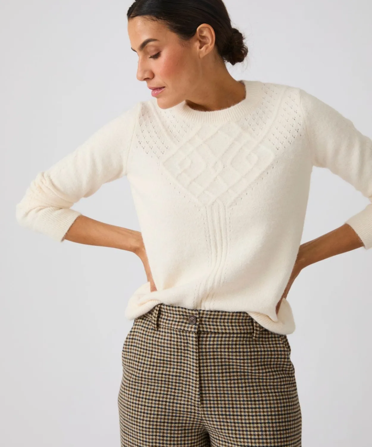 Pull jeu de maille fantaisie Thermolactyl