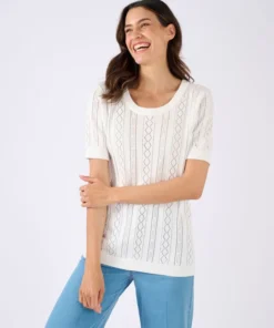 Pull maille ajourée