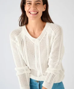 Pull maille ajourée