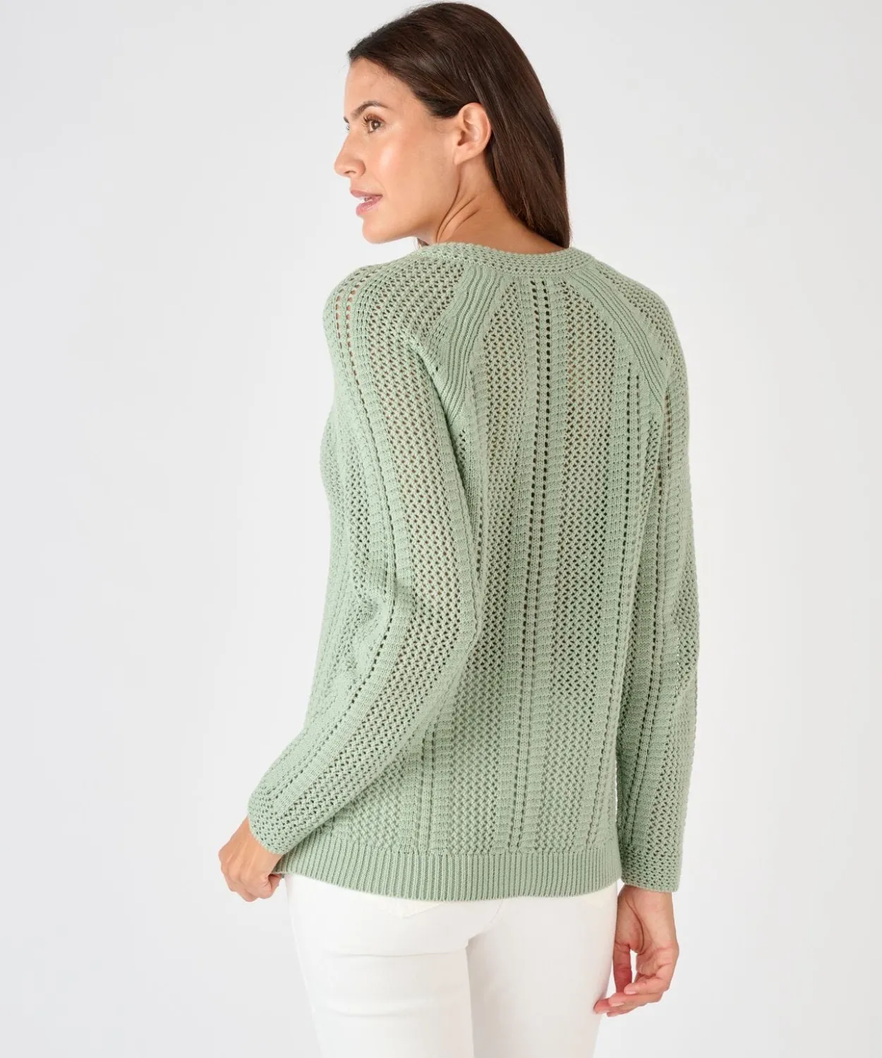 Pull maille ajourée