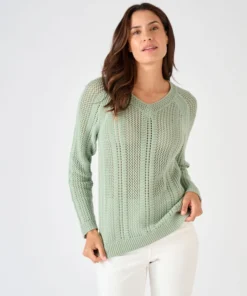 Pull maille ajourée
