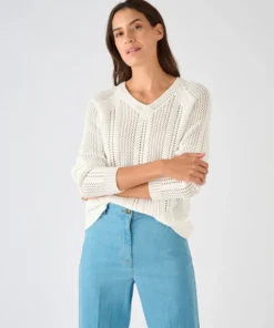 Pull maille ajourée