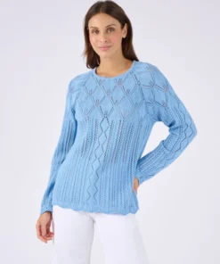 Pull maille ajourée