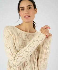 Pull maille ajourée