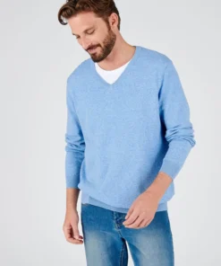 Pull maille coton mélangé