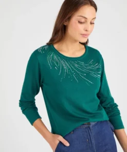 Pull maille fine à clous