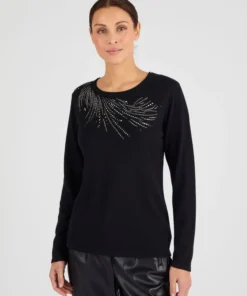 Pull maille fine à clous
