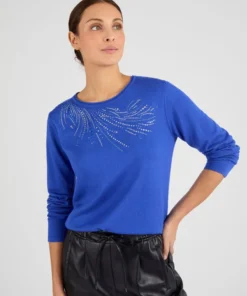 Pull maille fine à clous