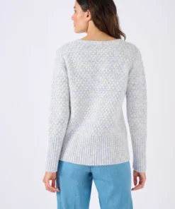 Pull maille multicolore