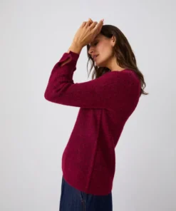 Pull maille perlée mélange alpaga