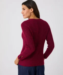 Pull maille perlée mélange alpaga