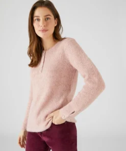 Pull maille perlée mélange alpaga